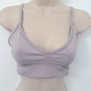 Lululemon Light Purple Ribbed Bralette Sports Bra Intimates